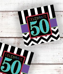 Chevron 50th Birthday Party Supplies | Balloon | Decoration | Pack